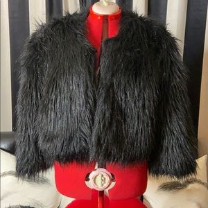Black Faux Fur Jacket